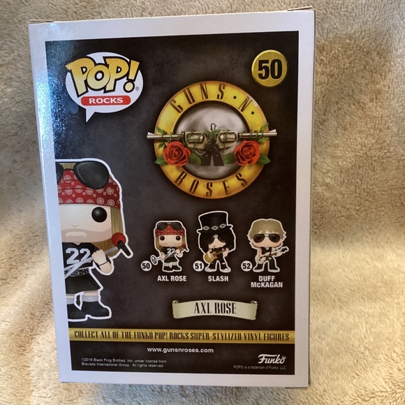 Funko Pop Axl Rose Guns N Roses 50 Vinyl Figure - Picture 3 of 6